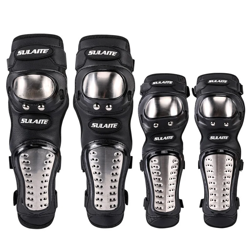 Motorcycle Gear Alpinestar - 4Pcs/Set Motorcycle Kneepad Stainless Steel Moto